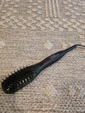Babybliss Pro Titanium Thermal Paddle Brush Hair Straightener Professional